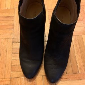 Michael Kors Suede Chunky Heel Booties Size 9